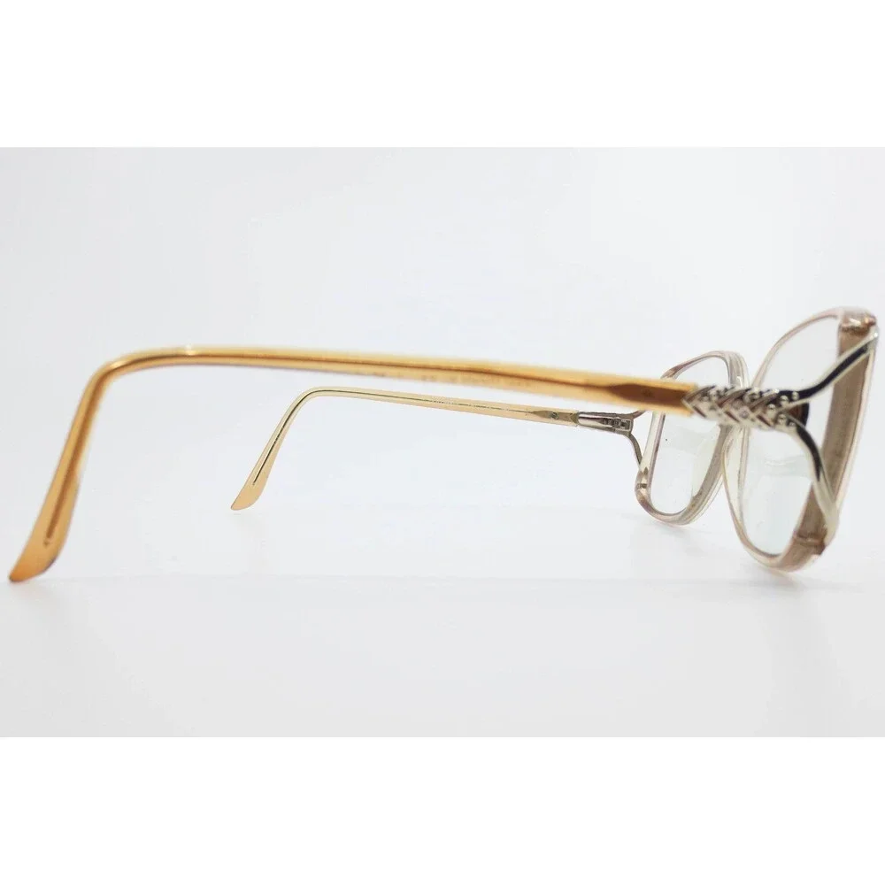 Zyloware Hollywood by Sophia Loren 097 Peach Gold Square Eyeglass Frames 140mm